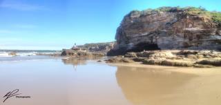A little ways south of Newcastle in New South Wales is this attractive coastline featuring surprisingly large caves.