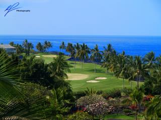 A view of the Kona Country Club lf course from the Sheraton Spa and Resort on the Big Island of Hawaii.