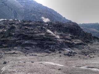 Taken from within an active crater on the Big Island in Hawaii, inside the Hawaii Volcano National park.