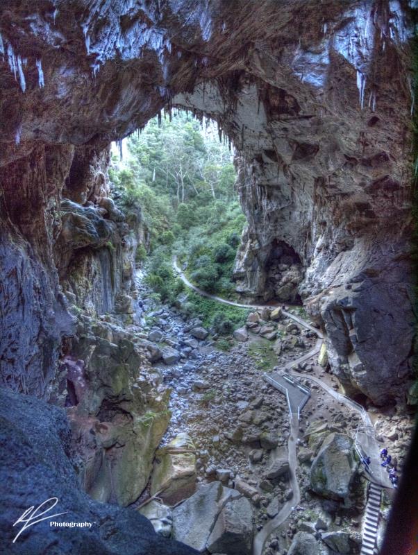 An impressive view of one of the largest caves in the Jenolan caves complex north of ulburn, New South Wales.