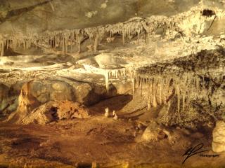 A collection of stalagmites and stalactites from the Jenolan caves complex in New South Wales.