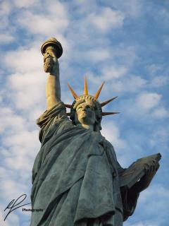 This is not, as you might anticipate, the Statue of Liberty who graces the harbour in New York, but rather a photo of the smaller scale version who rests along the river Seine in Paris, France.